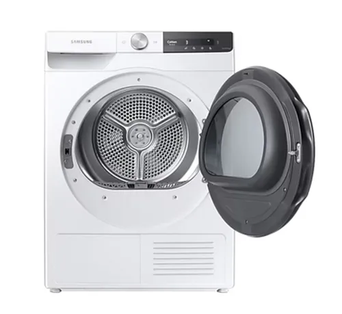 Samsung DV80T7220BT/S2 Wärmepumpentrockner 8kg - Trockner mit Energieeffizienz A+++ und Knitterschutz, ideal für umweltbewusste Haushalte. SuperSpeed Trocknen und Hygiene+ Funktionen sorgen für frische Wäsche in kürzester Zeit.