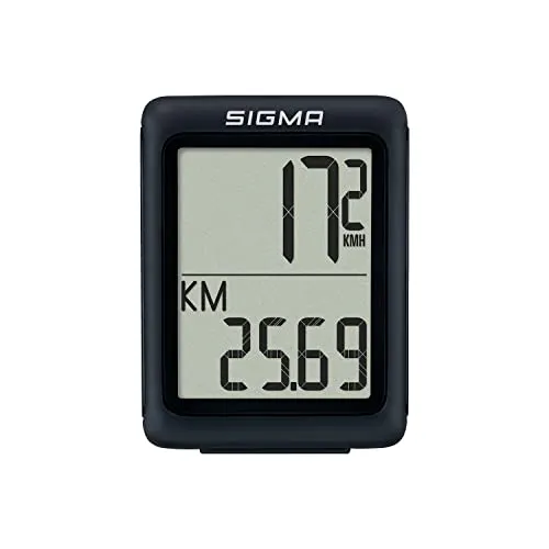 Sigma BC 5.0 ATS Wireless Tacho - Präziser Fahrradcomputer - Fahrradcomputer mit kabelloser Technologie, ideal für Radfahrer, die Geschwindigkeit und Distanz genau messen möchten.