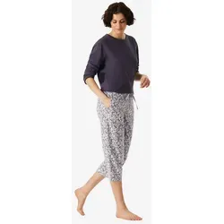 Schiesser Damen Schlafhose 3/4-lang - Baumwolle Stretch - Bequeme Schlafanzughose für Damen aus hochwertigem Single-Jersey, ideal für entspannte Nächte und gemütliche Stunden.