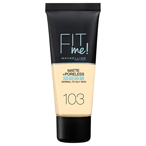 Maybelline New York Fit me! Matte & Poreless Make-up Nr. 103 Pure Ivory, 30 ml