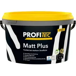 PROFITEC Matt Plus P144 5 L Weiss - Hochwertige Innenfarbe - Modellbauzubehör: Ideal für Renovierungs- und Neuanstriche mit perfektem Deckvermögen und emissionsminimierten Eigenschaften. Schnelle Verarbeitung und lange Offenzeit für ein makelloses Finish.