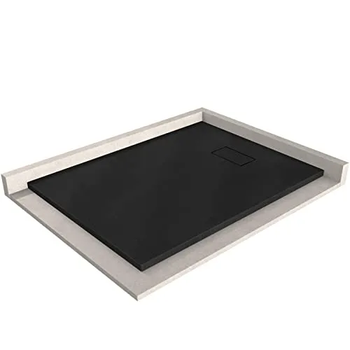 BERNSTEIN Duschtasse 90x120 cm Schwarz matt - Elegante Duschwanne in Schwarz matt mit flacher Bauhöhe. Ideal für moderne Bäder, bietet ein stilvolles Design und eine praktische Lösung für den täglichen Duschgebrauch.