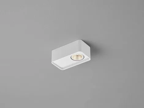 Schwenkbarer 1-flammiger LED Deckenstrahler Helestra CAS dimmbar - Lampen: Elegante Deckenlampe in weiß matt, dimmbar für individuelle Lichtgestaltung und optimale Raumatmosphäre.