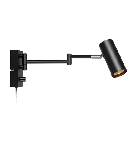 Schwarz Moderne Wandleuchte TORINO 1x12W GU10 - Stylische Wandleuchte mit modernem Design, ideal für verschiedene Innenräume. Energieeffizient und mit CE-Kennzeichnung – perfekt für stimmungsvolle Lichtakzente in Ihrem Zuhause.