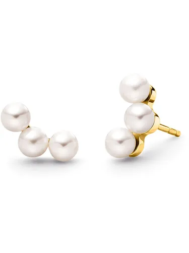 Boccia Titanium 05107-02 Damen Ohrstecker aus Titan - Elegante Ohrstecker aus hochwertigem Titan in Weiß, ideal für jeden Anlass. Leicht und hypoallergen, perfekt für empfindliche Ohren.