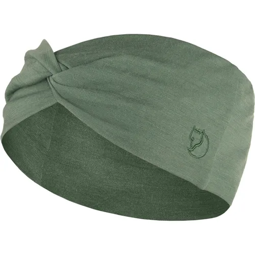 Fjällräven Abisko Wool Headband patina green (614) OneSize - Herren Mützen & Stirnbänder für Wanderer, aus nachhaltiger Merinowolle, ideal für Trekking und Alltag mit stylischem Knoten für vielseitiges Tragen.