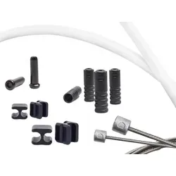 CAPGO Schaltzug Set Blue Line | SRAM / Shimano MTB & Road | weiß