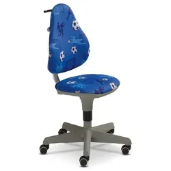 PAIDI Kinder-und Jugenddrehstuhl Pepe, blau - Bürostuhl für Kinder und Jugendliche, mit verstellbarer Sitzhöhe und Rückenlehne, ideal für ergonomisches Sitzen und Mitwachs-Funktion.