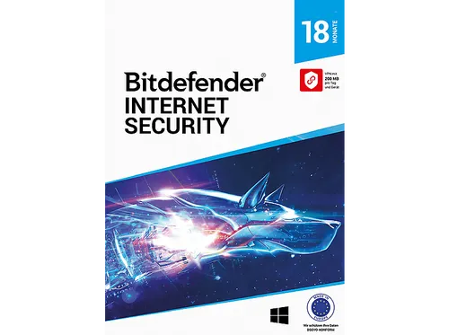 Internet Security für 10 Geräte - 18 Monate - Schützen Sie Ihre Geräte mit dieser umfassenden Sicherheitssoftware für 18 Monate. Ideal für Familien und kleine Unternehmen, um ungestört online zu surfen.