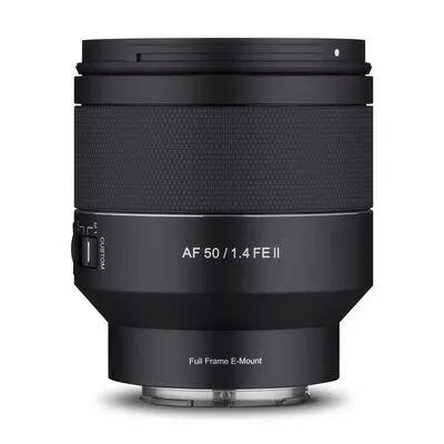 SAMYANG AF 50mm F1,4 II FE Objektiv - Objektiv für Sony E, ideal für kreative Fotografie mit schnellem Autofokus und lichtstarker Blende für beeindruckende Bilder bei schwachem Licht.