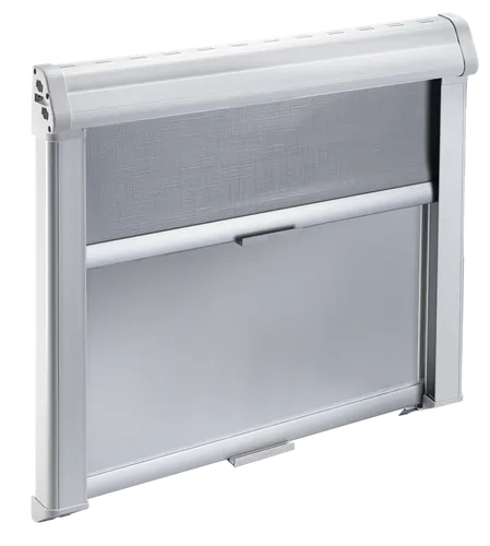Dometic Rastrollo 3000 - Verdunkelungsrollo mit Fliegengitter, 1610x810mm, grau - Das Dometic Rastrollo 3000 ist die ideale Lösung für rahmenlose Fenster. Es vereint Verdunkelung und Insektenschutz in einem praktischen Komplettsystem.