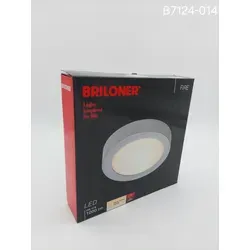 Briloner LED Deckenleuchte Fire chrom matt 12W 3000K Warmweiß Ø17cm 3 Stufen dim...