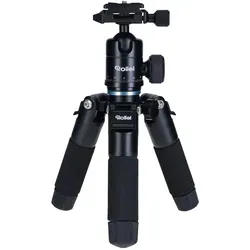 Rollei Compact Traveler Mini M1 - Leichtes Aluminium Mini-Reisestativ mit 8kg Traglast, ideal für Makrofotografie und extrem platzsparend