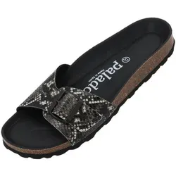Palado Pantoletten Damen Malta Vipera – Bequeme Sandalen Made in Spain mit Kork-Fußbett - Modische Sandalen mit dämpfendem Kork-Fußbett für höchsten Komfort. Pflegeleichtes Material und leichte EVA-Sohle sorgen für ein angenehmes Laufgefühl. Ideal für sonnige Tage!