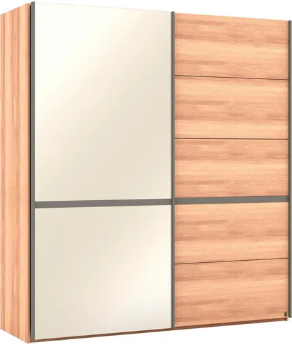 Musterring Schwebetürenschrank Sorrent, Kleiderschrank, Schrank, Schiebetüren (Teilmassiv Eiche, MADE IN GERMANY) Türen in Eiche massiv mit Kassetten-Optik, verschiedene Maße verfügbar