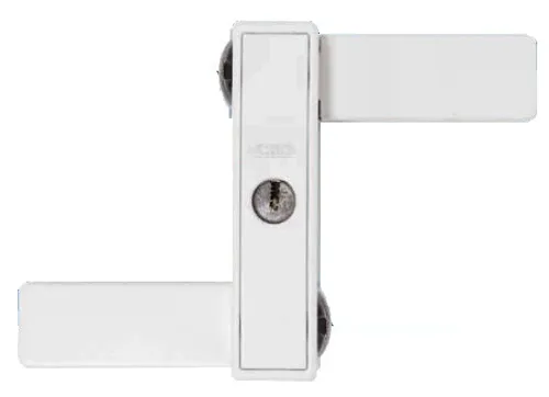 ABUS 85012 2530 W gl. AL0145 Fensterschloss - Fensterschloss für nach innen öffnende Fenster, ideal für Doppelflügelfenster. Einfache Montage, VdS-anerkannt, kein Anbohren nötig – für optimale Sicherheit.