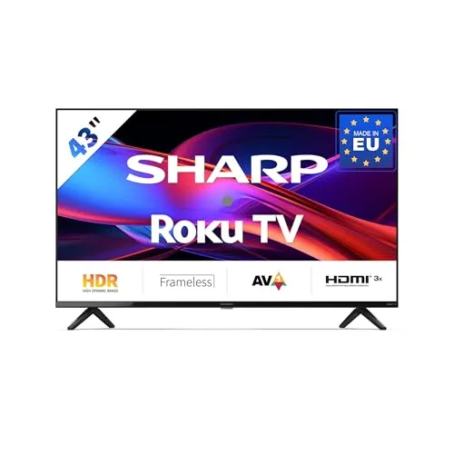 SHARP 43GD2225E Smart-TV 43 Zoll - LED-Fernseher mit Full HD Auflösung (1920x1080), ideal für brillante Bilder und Unterhaltung in jedem Raum.