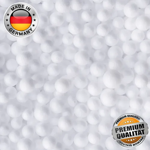 SMOOTHY EPS Perlen Nachfüllpack - Premium Sitzsack-Füllung - Sitzsackfüllung aus geruchsarmen EPS Perlen in höchster Qualität. Ideal zum Auffüllen von Sitzkissen & Hundebetten, Made in Germany, schwer entflammbar nach DIN 4102.