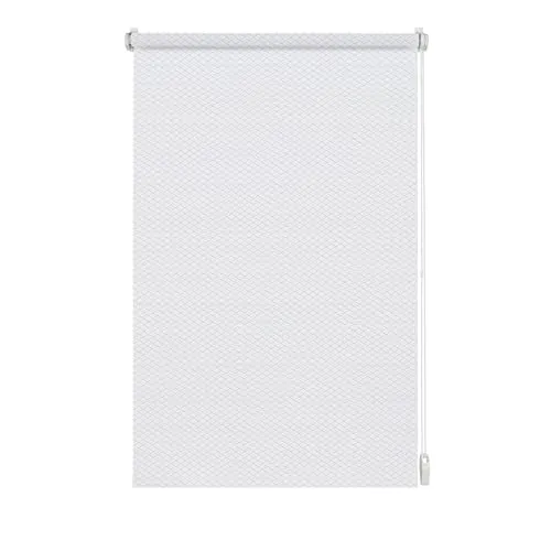 GARDINIA Rollo Shaun - Klemmrollo ohne Bohren, 60 x 160 cm - Seitenzug- & Springrollos: Elegantes, lichtdurchlässiges Rollo mit Easy Fix Montage ohne Bohren, ideal für Fenster mit Gummidichtung und kindersicher durch wiederverschließbaren Sicherheitskettenverbinder.