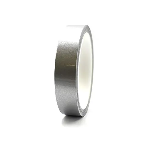 Finest Folia 10 Meter (0,79€/Meter) Zierstreifen Auto Motorrad Boot Modellbau Farbauswahl Dekorstreifen Seitenstreifen Klebestreifen (Silber, 20mm Breite)
