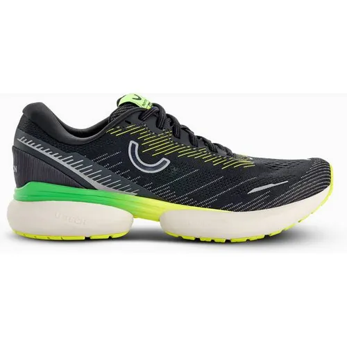 True Motion Herren U-Tech Nevos 3 schwarz 42.0 - Laufschuhe mit 40 % mehr U-TECH Foam für ein weicheres Laufgefühl, optimale Dämpfung und nachhaltige Materialien für umweltbewusste Läufer.