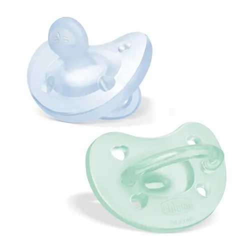 Gommottino Physioforna Azzurro Silicone 2-6M Chicco 2 Pezzi