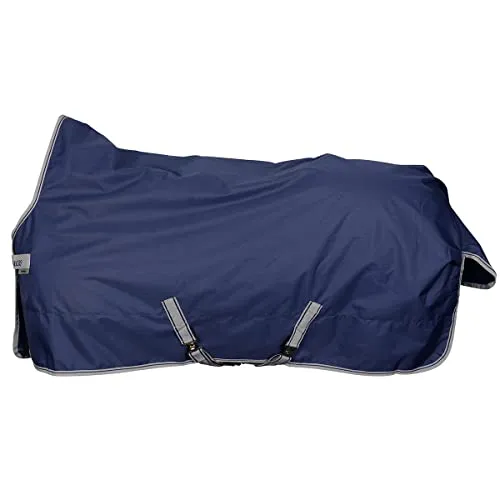 Bucas Outdoordecke 150g Freedom Turnout High Neck Navy/Silver 130 - Reit- & Pferdebedarf, hochwertige 150g Isolierung für optimalen Kälteschutz und ein wasserdichtes, atmungsaktives Material sorgt für Komfort bei jedem Wetter.
