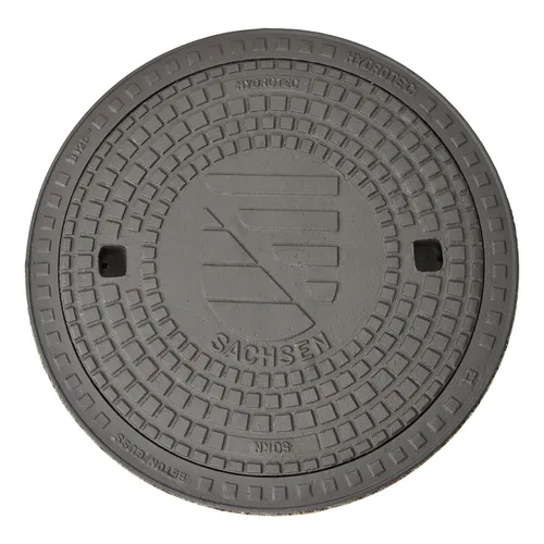 HYDROTEC Gully Kanaldeckel Schachtdeckel Gullydeckel Länderwappen Sachsen 50kN