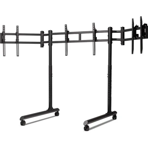 Next Level Racing NLR-R011 Triple Monitor Stand - Stabiler Stand für bis zu 3 × 43-Zoll-Monitore, ideal für ein immersives Renn- und Flugsimulationserlebnis. Präzise Höhen- und Winkeleinstellung für optimale Sicht und Komfort.
