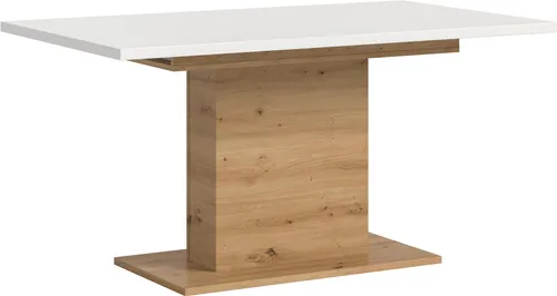 Home affaire Esstisch Motus, ausziehbar 150 - 190 cm - Moderner Esstisch mit ausziehbarer Funktion und robustem Säulengestell. Ideal für gemütliche Zusammenkünfte in Küche und Esszimmer. Mit eleganter Oberfläche und Platz für alle deine Gäste.