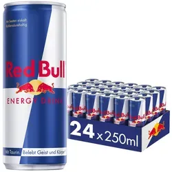 Red Bull Energy Drink 0,25 Liter Dose - 24er Pack - Wochenprospekt KW21 2025 - Samstag: Nie wieder schleppen - jetzt im Vorratspack genießen! Die Spezialformel mit Koffein und Vitaminen sorgt für einen Energieschub.