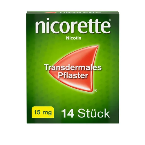 nicorette TX Pflaster 15mg - 14 Stück - Suchterkrankungs-Medikamente, rezeptfrei erhältlich und unterstützt effektiv beim Nikotinentzug für einen leichteren Ausstieg.