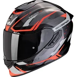 Scorpion Exo-1400 Evo II Air Accord Grau / Rot M - Motorradhelm für All-Day Fahrer: Der Scorpion Exo-1400 Evo II Air bietet hervorragenden Komfort, individuelle Passform durch AIRFIT und ein innovatives Belüftungssystem für eine kühle Fahrt.