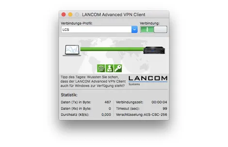 LANCOM Advanced VPN Client für MAC - 1 Lizenz - VPN-Client für sicheres Arbeiten, ideal für Home Office und Remote Access, schützt Ihre Daten zuverlässig.