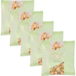 Pietro Rossi Weiche Amaretti 5x750G - Italienisches Kaffegebäck mit Aprikosenkernen - Traditionelle italienische Kekse mit 37,5% Aprikosenkernen, glutenfrei und einzeln verpackt für frischen Genuss. Perfekt zum Kaffee oder als edle Dekoration.