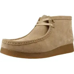 CLARKS WALLABEEEVOBT Hellbraun - Wanderschuhe mit klassischem Design, ideal für Komfort und Stil bei Outdoor-Aktivitäten.