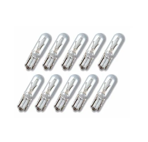 Kummert Business KFZ-Ersatzleuchte 10x Glühlampe T5 W1,2W Glassockel 12V