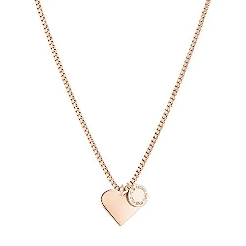 Liebeskind LJ-0505-N-45 Kette - Elegante Venezianerkette aus IP Roségold Edelstahl, 40-45 cm, ideal zum Kombinieren und als Geschenk für jeden Anlass.