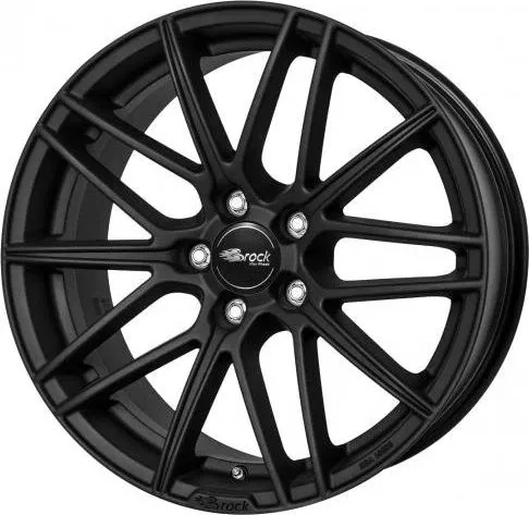 BROCK B34 18 Zoll Alufelge schwarz klar matt - Moderne 18 Zoll Alufelge mit 5 Löchern und hoher Traglast von 650 kg, ideal für sportliche Fahrzeuge und stilvolle Optik.