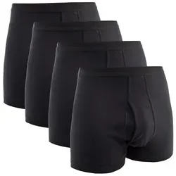 HERMKO Boxer 3940 - 4er Pack Herren Pagen mit Eingriff - Herrenunterhosen aus 100% Bio-Baumwolle, pflegeleicht und mit hohem Bund für optimalen Tragekomfort. OEKO-TEX® zertifiziert.