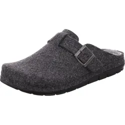 Rohde Herren Pantoffel Rodigo-H 6747 aus Softfilz mit Schnalle - Grau, Größe 43 EU - Bequemer Herrenpantoffel aus recyceltem Softfilz mit verstellbarem Riemen für optimale Passform. Rutschfeste Laufsohle sorgt für Sicherheit auf glatten Böden. Ideal für entspannte Stunden zu Hause!