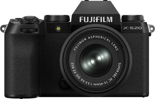 Fujifilm X-S20 + XC 15-45mm - Kompakte Systemkamera - Digitalkamera mit 26,1 MP, 4K-Videoaufnahme und leichtem Design für kreative Fotografie unterwegs.