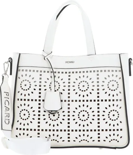 Picard Shopper white lily Madeira 3308 - elegante Schultertasche für Damen - Damentaschen, stilvolle Schultertasche in White lily aus hochwertigem Synthetikmaterial, ideal für jeden Anlass.