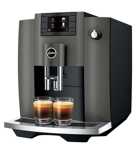E6 Kaffeevollautomat 15 bar - Dark Inox (EC) - Kaffeevollautomaten mit 15 bar Druck und 1,9 l Wassertank, bietet perfekten Kaffeegenuss dank Pulse Extraction Process (P.E.P.) für aromatischen Geschmack.