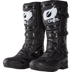 O’NEAL RSX Stiefel - Schwarz - 48 EU - Motorradstiefel für Einsteiger mit optimaler Balance aus Flexibilität und Stabilität. Bietet maximalen Grip durch profilierte Gummisohle und starken Schutz dank innerem Knöchel-, Fuß- und Schaltzonenschutz.