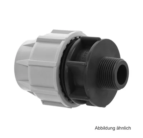 Plasson Wasserrohr Plasson Serie 18, Anschlussverschraubung mit AG, 25 mm x 3/4"