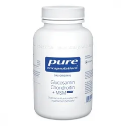 Pure Encapsulations Glucosamin+Chondroitin+MSM Kapseln - Nahrungsergänzungsmittel für gesunde Gelenke, unterstützt den Knorpelaufbau und fördert die Elastizität des Bindegewebes, ideal für Menschen mit Abnutzungserscheinungen.