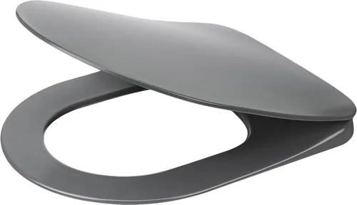 Slim soft-close toilet seat