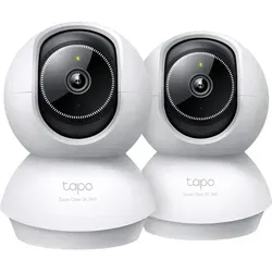 TP-Link Tapo C230 Doppelpack - 360° Innenüberwachung - Die TP-Link Tapo C230 Kameras bieten 360° Sicht und 3K-Auflösung für optimale Überwachung. Mit App-Steuerung und Bewegungserkennung bleibst du immer informiert. Ideal für jedes Zuhause!
