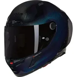 Nolan X-804 RS Ultra Carbon Liquido 328 - Dunkelblau - M - Motorradhelm aus Carbon für Höchstleistungen, mit innovativem NERS für schnelle Notfallhilfe und optimaler Belüftung für kühle Köpfe bei hohen Geschwindigkeiten.